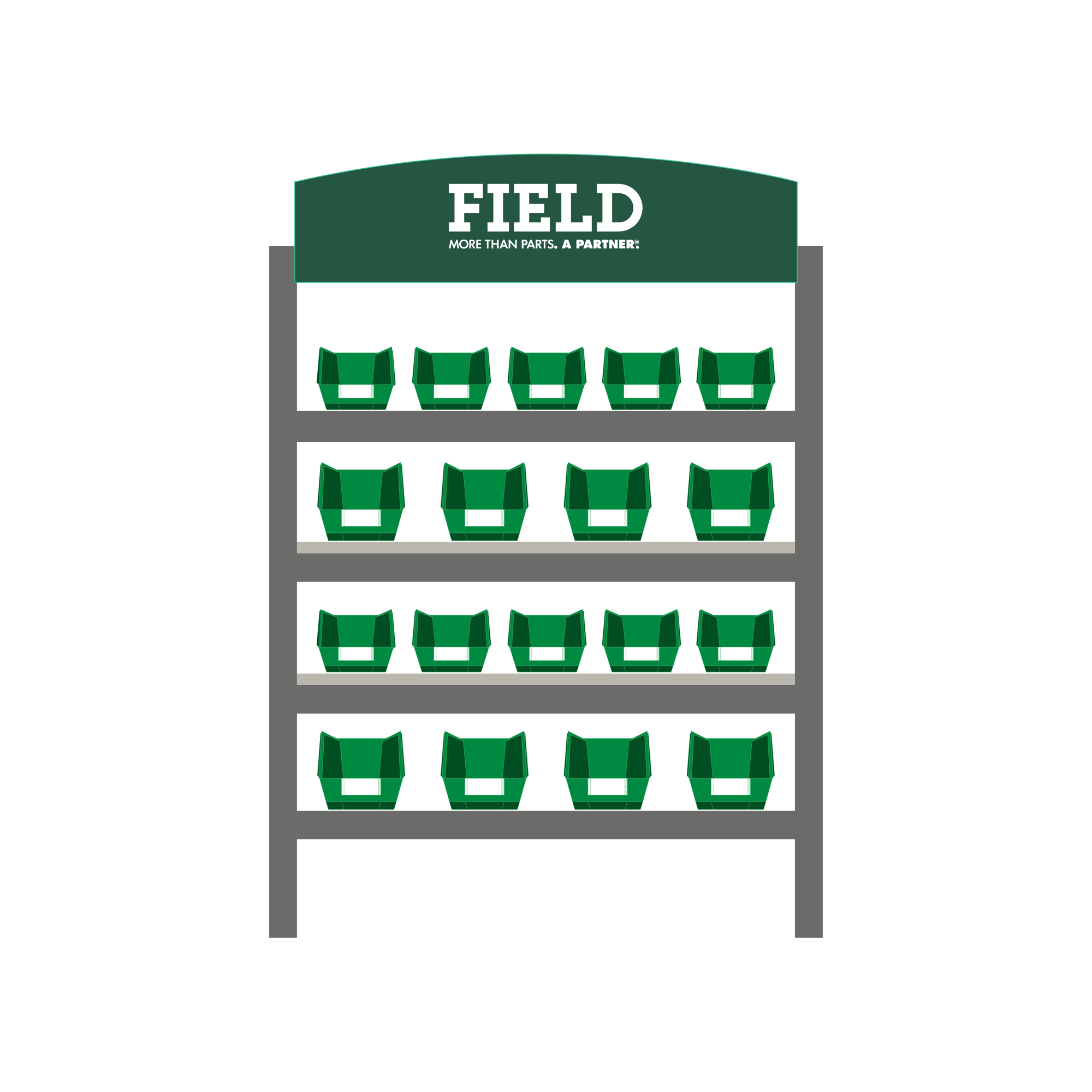 VMI Rack with Bins